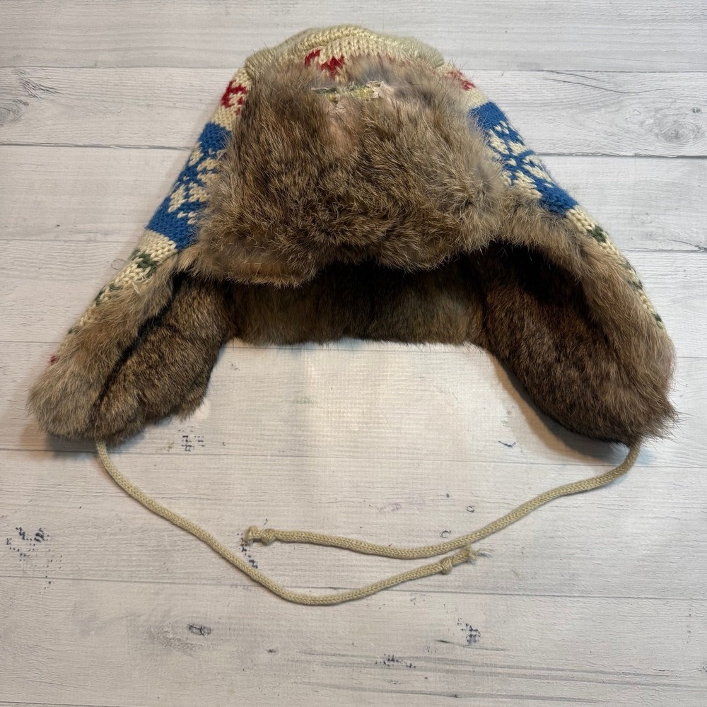 Yukon Trail adult winter trapper hat‎ made with rabbit fur size XL